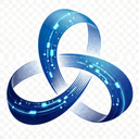 三亿体育科技有限公司品牌Logo，橙色与深蓝组合的体育科技标识